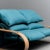 2-Seater Sofa in Blue Fabric, 1970s For Sale - Image 6 of 13