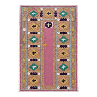 Pink Cotton Suzani Prayer Niche Wall Hanging For Sale