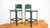 Matteo Grassi 1980s Mid-Century Matteo Grassi Green Saddle Leather Sistina Counter Stools - A Pair For Sale - Image 4 of 16
