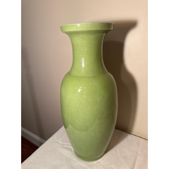 Make a bold architectural statement with this monumental ceramic floor vase by luxury designer John-Richard. Striking a...