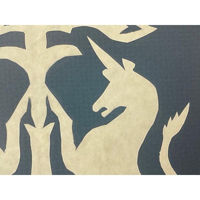 Mid 20th Century Cut Paper Collage, Framed For Sale - Image 4 of 8