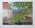 Printmaking Materials Anton Sipos, "Landscape with Pond" Large original color serigraph, Circa 1980 For Sale - Image 7 of 7
