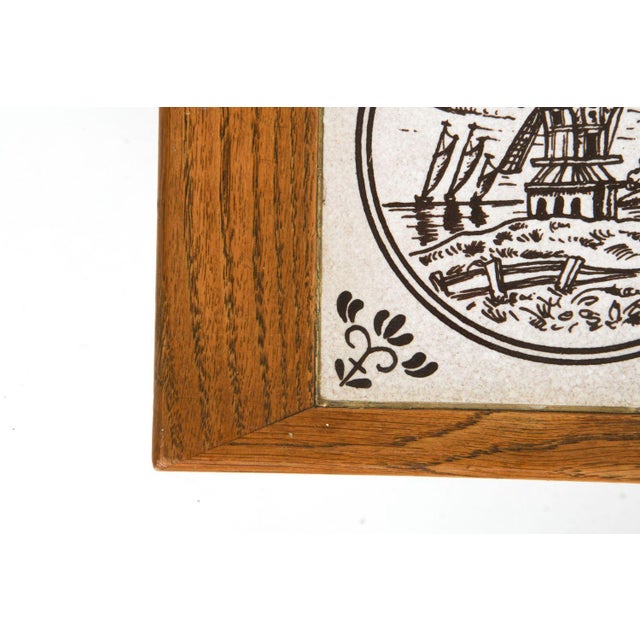 Henning Kjaernulf 1970s Danish Oak & Tile Coffee Table For Sale - Image 4 of 7