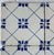 Earthenware - Set of twenty Portuguese tiles from the 20th century in shades of blue and white. Dimensions: 14x14 cm.