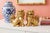 Fitz and Floyd Pair of Chinoiserie Gold Gilt Foo Dog Accents or Bookends by Sadek. Great for Palm Beach Regency or Feng Shui Decor - See Pics! For Sale - Image 4 of 11