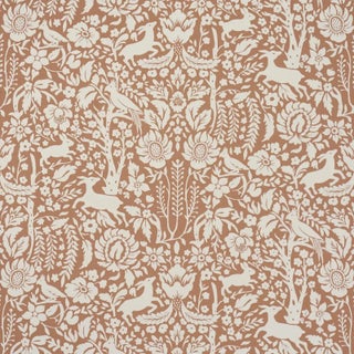 Schumacher Deerfield Wallpaper In Spice For Sale