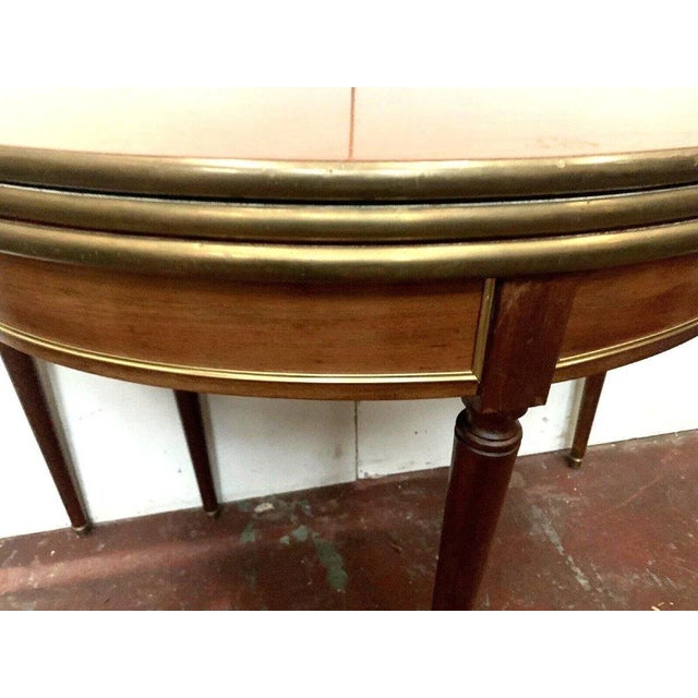 Napoleon III Style Mahogany Console Table, 1800s For Sale - Image 13 of 15