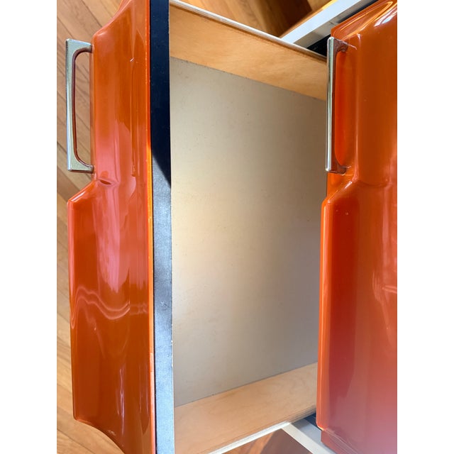 Vintage 1970s Space Age Tallboy Dresser — Giovanni Maur for Treco — Original For Sale - Image 6 of 9