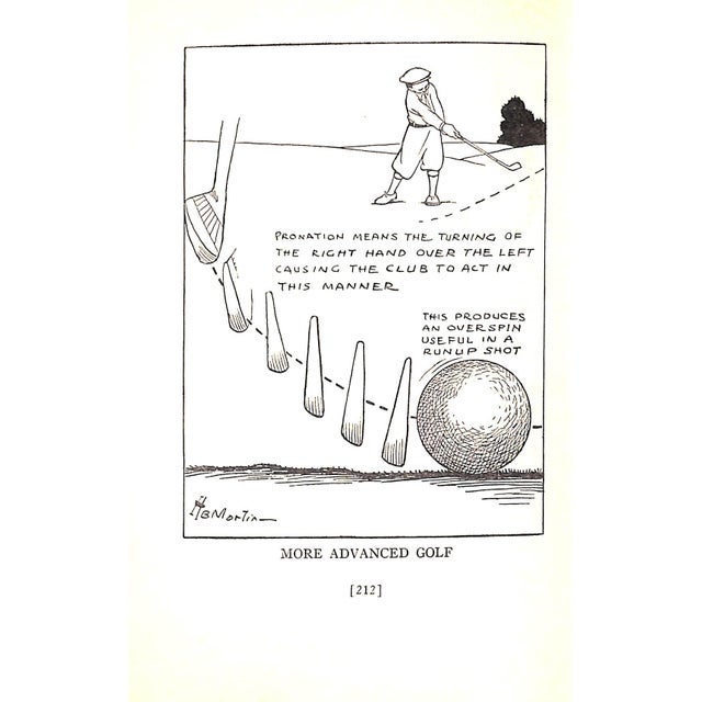 1920s "Pictorial Golf: Practical Instruction for the Beginner, and Valuable Hints for the Star" 1928 Martin, h.b. For Sale - Image 5 of 12