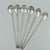 Mid-Century Modern Silverplate Leaf Design Cocktail Stirrer Straws Sipper Spoons Denmark - Set of 6 For Sale - Image 14 of 16