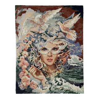Finished “Dream” Needlepoint (Unframed). For Sale