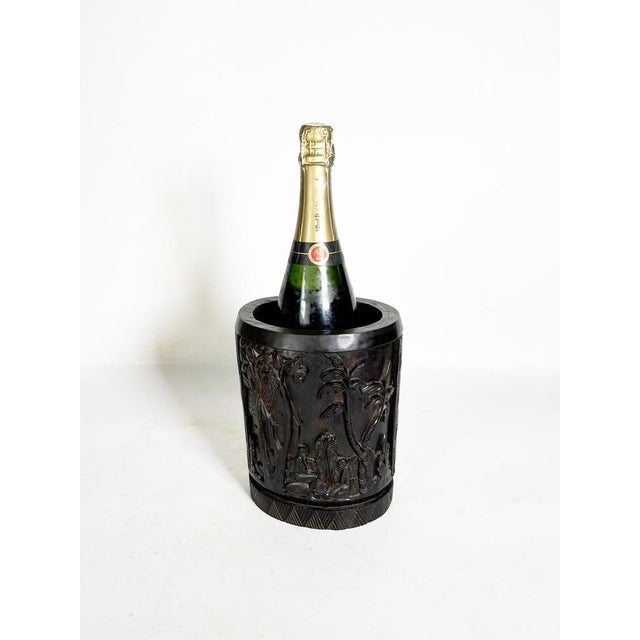 Wooden Brush Holder from Benin, 1950 For Sale - Image 4 of 8