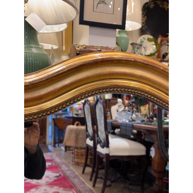 French 19th Century French Camel Hump Mirror For Sale - Image 3 of 12