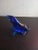 1980s Cobalt Blue Art Glass Sea Lion Figurine For Sale - Image 4 of 6