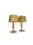 An exceptional and identical pair of stately table lamps from the renowned German-Swiss manufacturer Temde Leuchten. These...