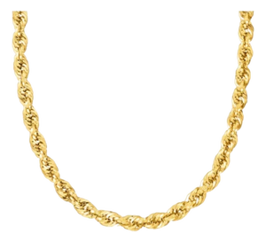 18 Karat Yellow Gold 17.8 Gm, Rope Chain, 6.30 Mm Necklace, 17 " Long