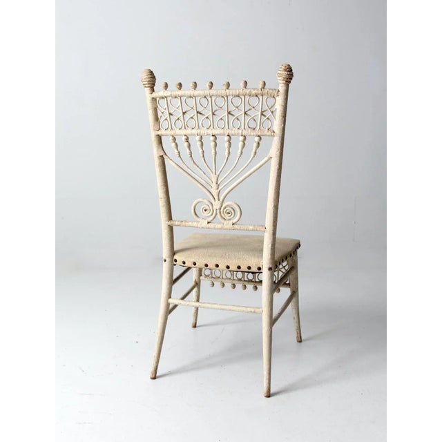 Antique Wicker Chair For Sale - Image 6 of 10