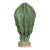 Large Italian Terracotta and Green Glazed Ceramic Cactus Sculpture For Sale