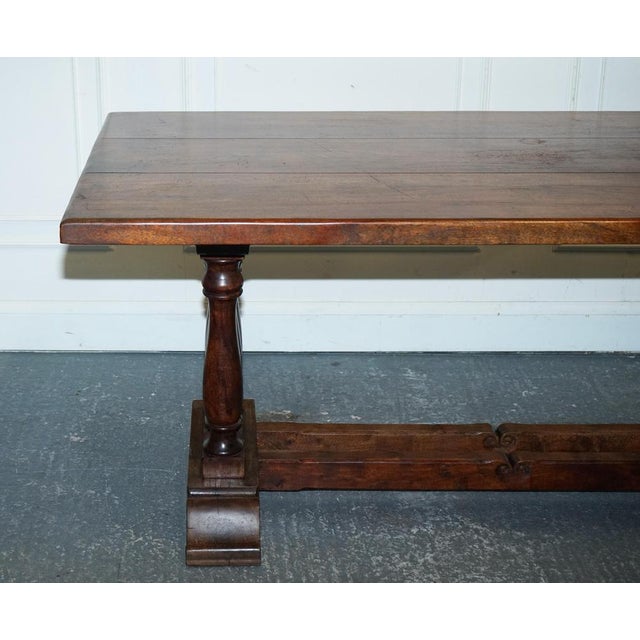 Vintage Hardwood Rectangular Dining Table For Sale - Image 14 of 16