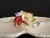 White Vintage Italian Floral 4-Part Serving Platter For Sale - Image 8 of 13