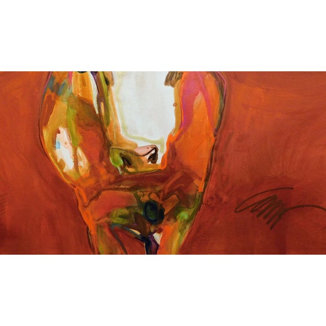 2020s Carrie Fell "Swing Route" Original Oil on Canvas Hand Signed For Sale - Image 5 of 6