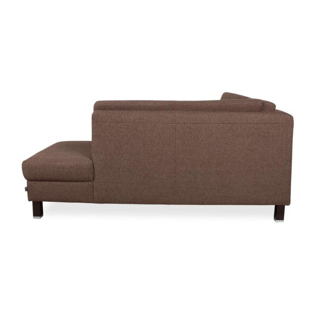 Flex Plus Fabric Corner Sofa in Brown with Manual Function by Ewald Schillig For Sale - Image 17 of 18