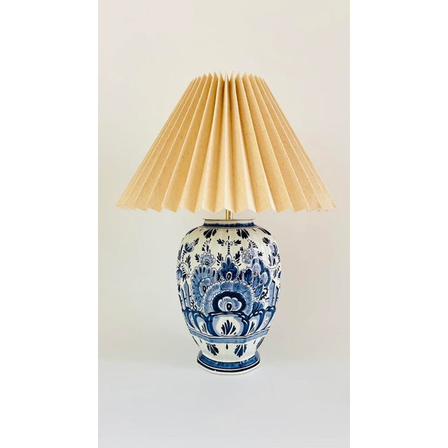 Antique Delft Table Lamp from Royal Delft For Sale - Image 6 of 6