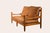 1950s Mid-Century Modern Brutalist 2-Seater Sofa in Oak and Leather by Guillerme et Chambron, 1950s For Sale - Image 5 of 10