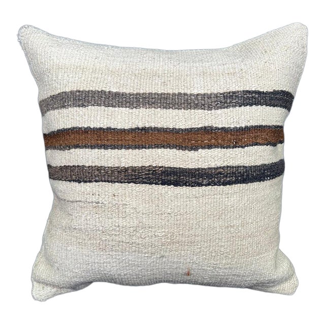 Turkish Hemp Pillow Cushion Natural Beige Black Pillow Cushion Cover 20x20 For Sale
