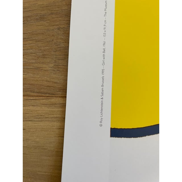 Girl With Ball, 1961, Copyright Roy Lichtenstein&Sabam Brussels 1995, the Museum of Modern Art, New York, Printed in Belgium For Sale - Image 6 of 6