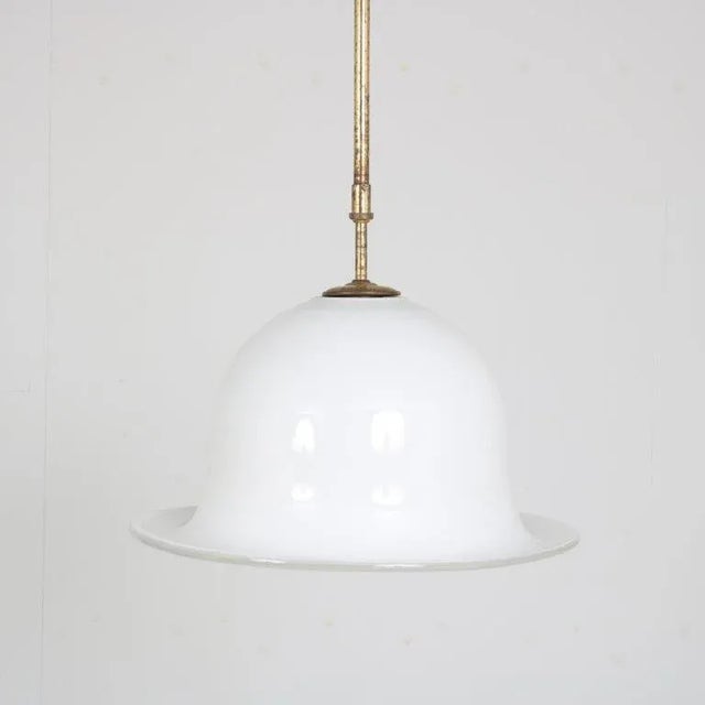 Gold Murano Glass Hanging Lamp, Italy, 1970s For Sale - Image 8 of 12