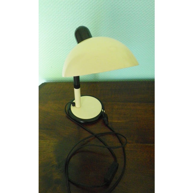 Beige Metal Tilting Table Lamp, 1970s For Sale - Image 8 of 11