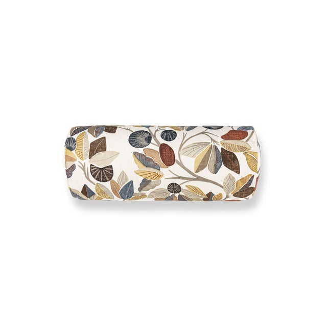 Contemporary The House Of Scalamandré Linden Bolster Pillow In Straw For Sale - Image 3 of 3