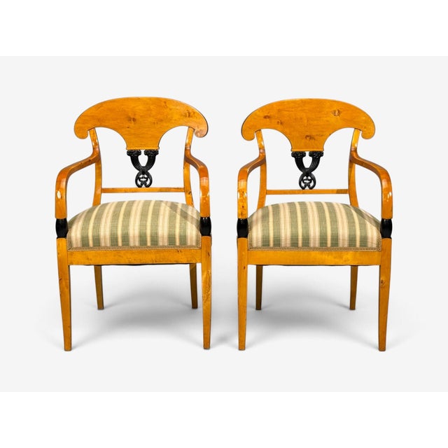 Neoclassical, Ten Dining Chairs, Ebonized Wood, Beech, Austria, 1970s For Sale - Image 9 of 15