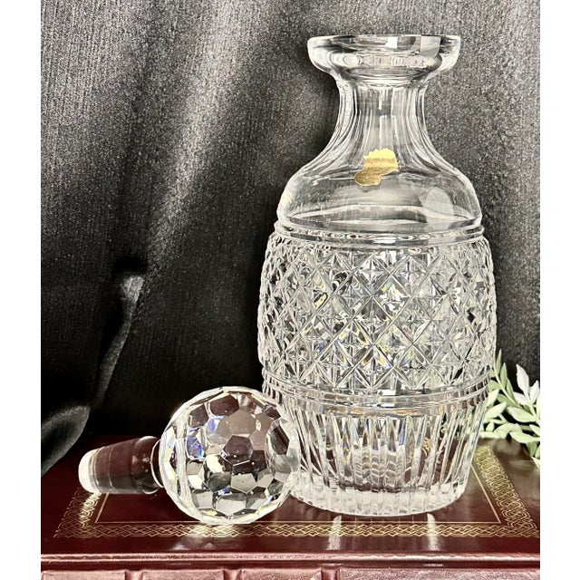 Glass Vintage Waterford Castletown Blown Glass Decanter For Sale - Image 7 of 9