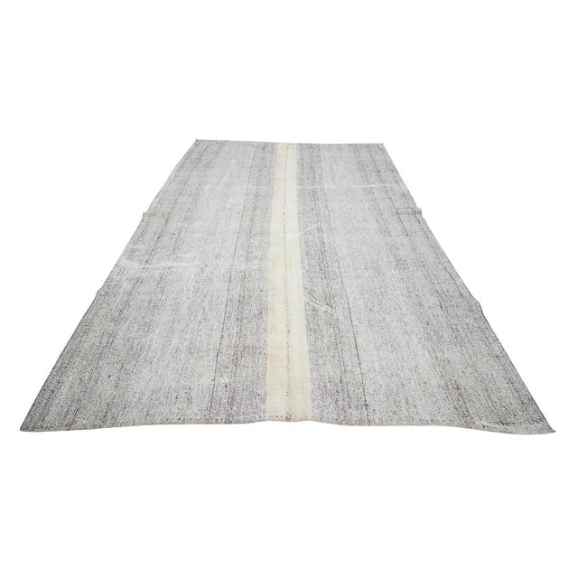 Handwoven vintage kilim rug from Adana region of Turkey. Approximately 50-60 years old. In very good condition