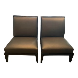 Holly Hunt Armless Chairs - 2 Pairs Available For Sale