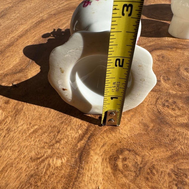 20th Century Victorian-Style Miniature Milk Glass Oil Lamps- A Pair For Sale - Image 9 of 11