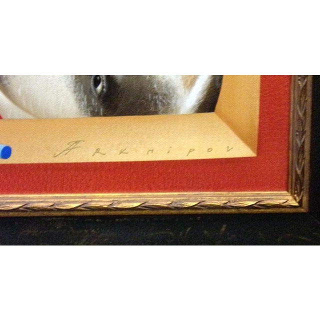 2000 - 2009 Anton Arkhipov "Blessed" Hand Signed Custom Framed Art For Sale - Image 5 of 7