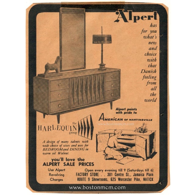 1960s American of Martinsville Harlequin Dresser Designed by Merton L. Gershun For Sale - Image 12 of 12