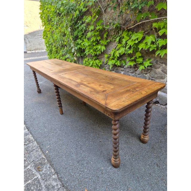 Wood Antique French Oak Drapers Table, 1800s For Sale - Image 7 of 18