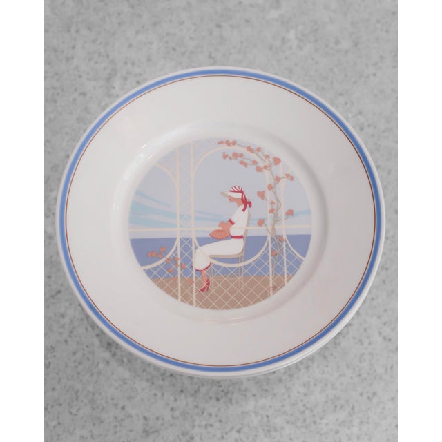 Porcelain Plates by Ginori for Richard Ginori, Set of 4 For Sale - Image 3 of 6