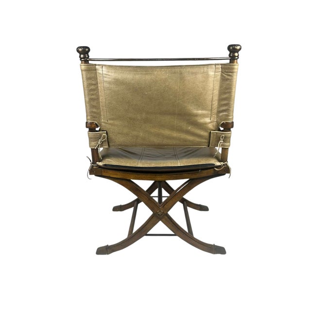 Mid 19th Century Ernest Hemingway 462 Safari Writing Desk and Chair Set For Sale - Image 9 of 13