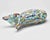 Cornflower Blue Murano Millefiori Glass Vase With Dual-Point Crown Rim For Sale - Image 8 of 11