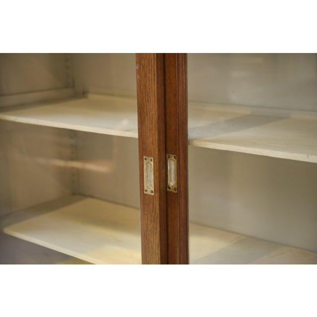 1940s Oak Display Cabinet, 1940s For Sale - Image 5 of 11