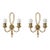 1940s Mid-Century Modern Brass Wall Lights by Angelo Lelii for Arredoluce - Pair For Sale