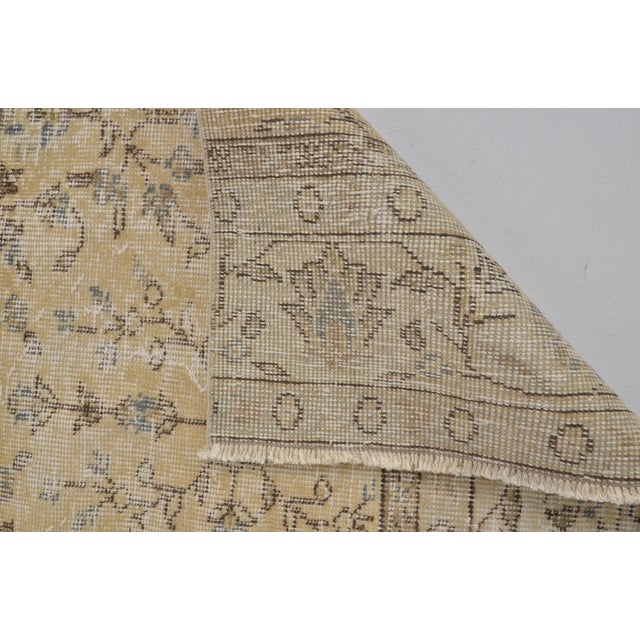 Grey Vintage Handknotted Wool Runner For Sale - Image 10 of 10