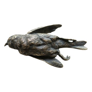 After Colomera, Dead Sparrow Sculpture, 1800s, Bronze For Sale