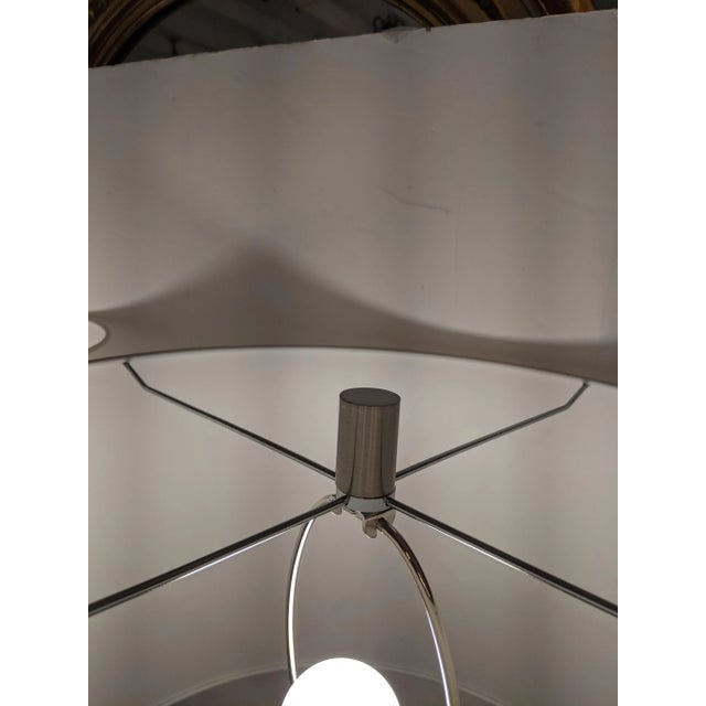 Large Graphic Black and White Abstract Columnar Table Lamps -A Pair For Sale - Image 4 of 6