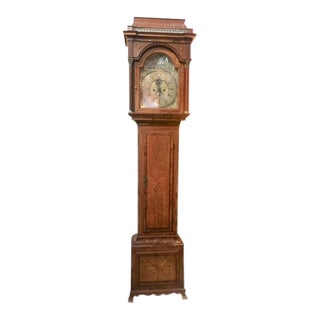 Early 19th Century English Inlaid Grandfather Tall Case Clock For Sale